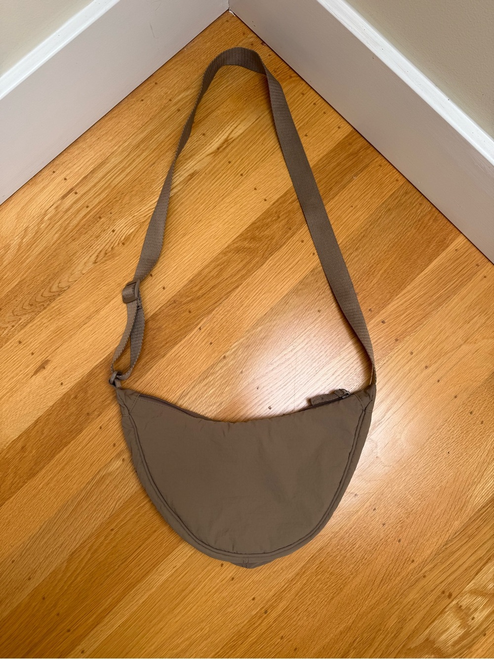 Uniqlo Round Mini Shoulder Bag, Beige